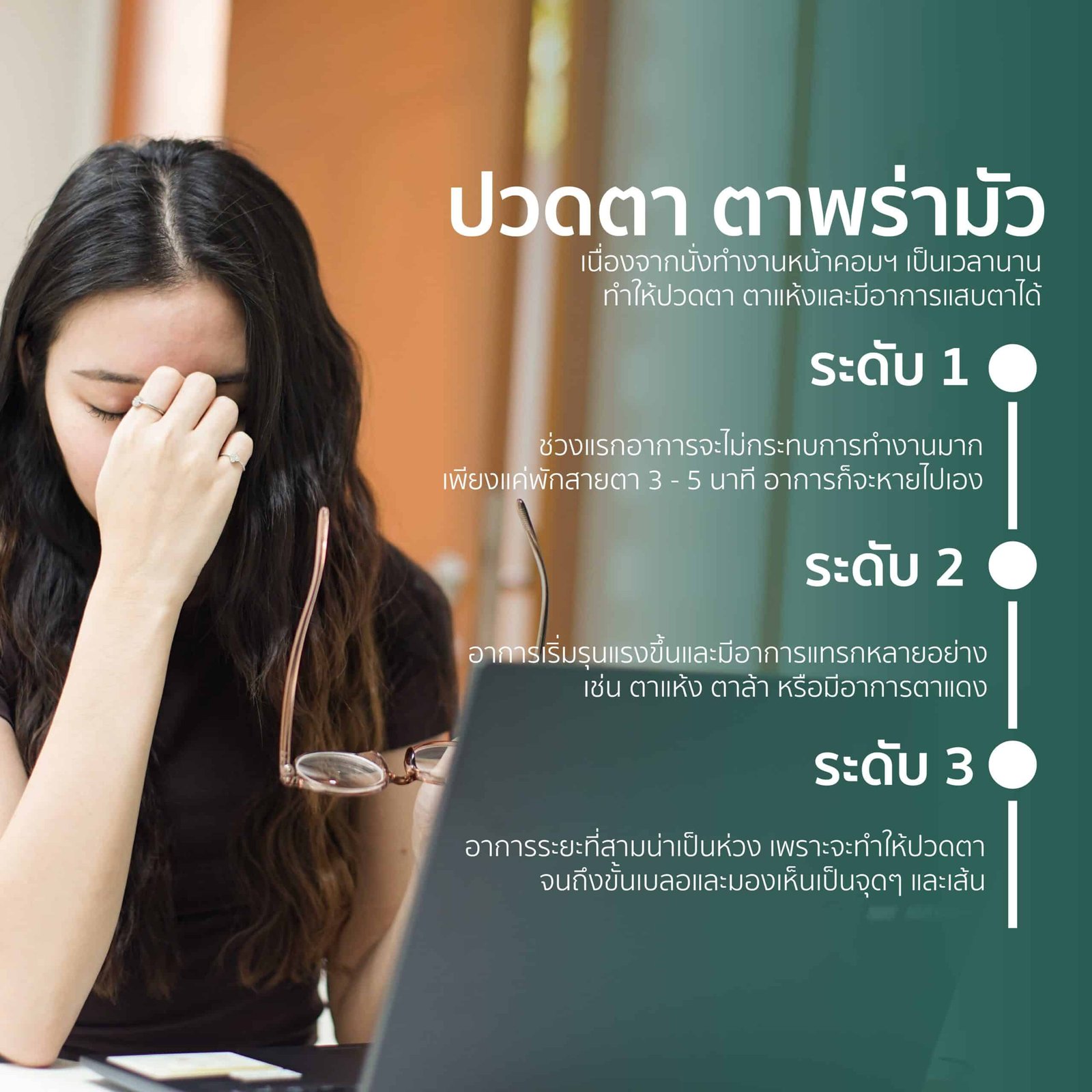 อาการปวดตา ตาพร่ามัว (Eye pain)